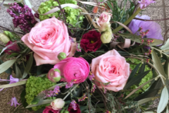 Bouquet rond pastel