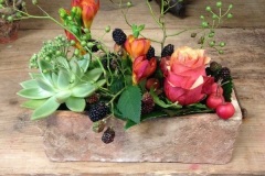 Arrangement floral d'automne