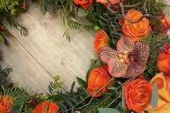 Couronne colorée automnale